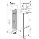 Indesit-Lodowka-z-zamrażarką-Do-zabudowy-B-18-A1-D-I-Stal-Dwudrzwiow-y-a-Technical-drawing