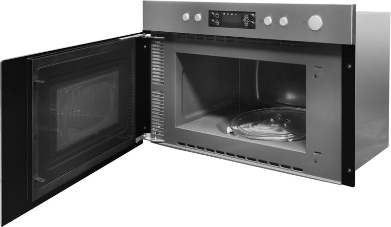 Indesit Mikrofalówka Do zabudowy MWI 3211 IX Stal nierdzewna Elektroniczny 22 MW 750 Perspective open