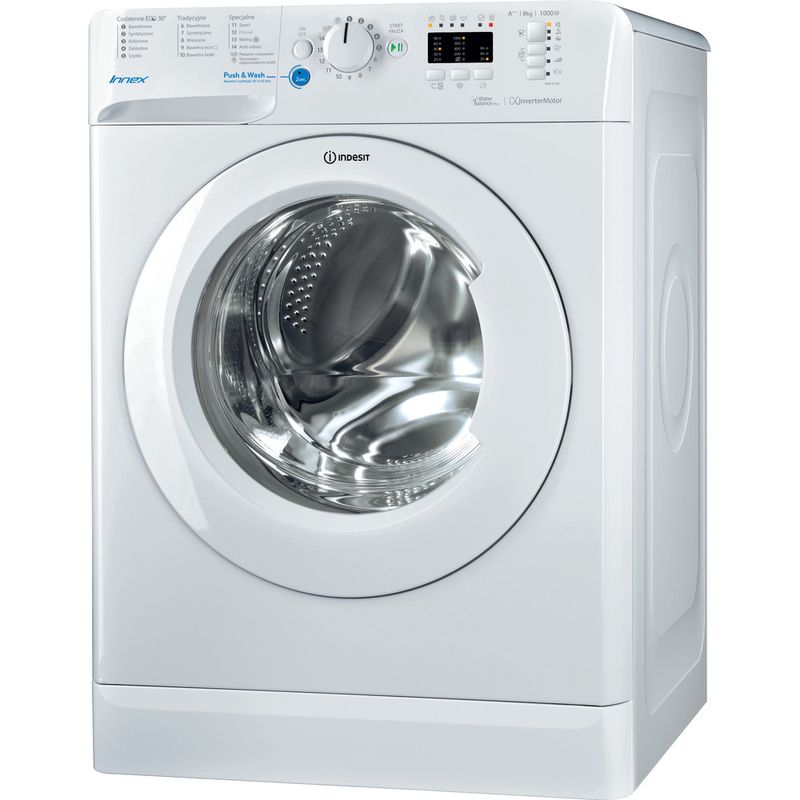 Indesit-Pralka-Wolnostojące-BWA-81083X-W-PL-Biel-Ładowany-od-frontu-A----Perspective