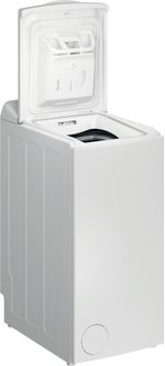 Indesit Pralka Wolnostojące BTW L50300 PL/N Biel Ładowana od góry D Perspective open