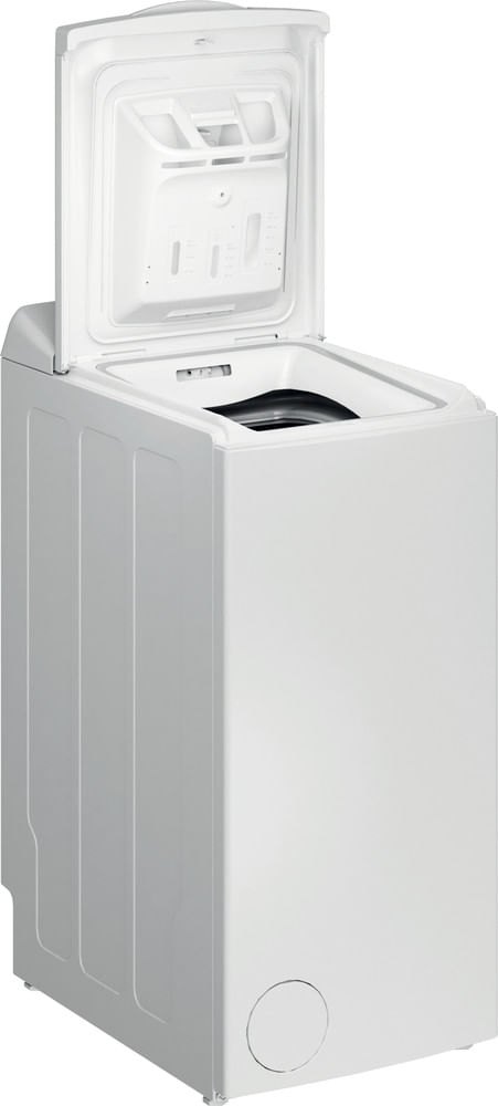 Indesit Pralka Wolnostojące BTW L50300 PL/N Biel Ładowana od góry D Perspective open