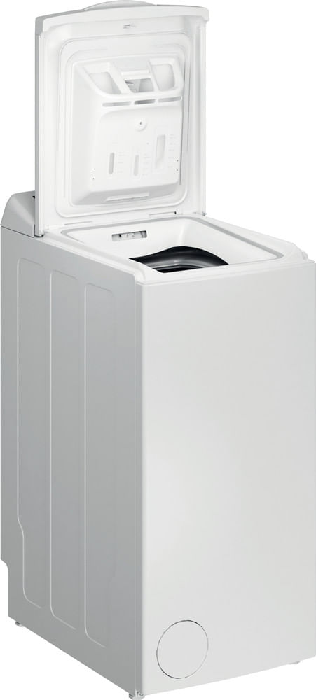 Indesit Pralka Wolnostojące BTW S60300 PL/N Biel Ładowana od góry D Perspective open