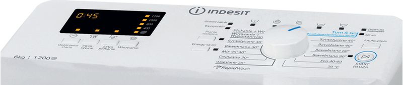 Indesit-Pralka-Wolnostojące-BTW-S6230P-PL-N-Biel-Ładowana-od-gory-D-Control-panel