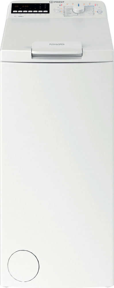 Indesit Pralka Wolnostojące BTW B7220P EU/N Biel Ładowana od góry E Frontal