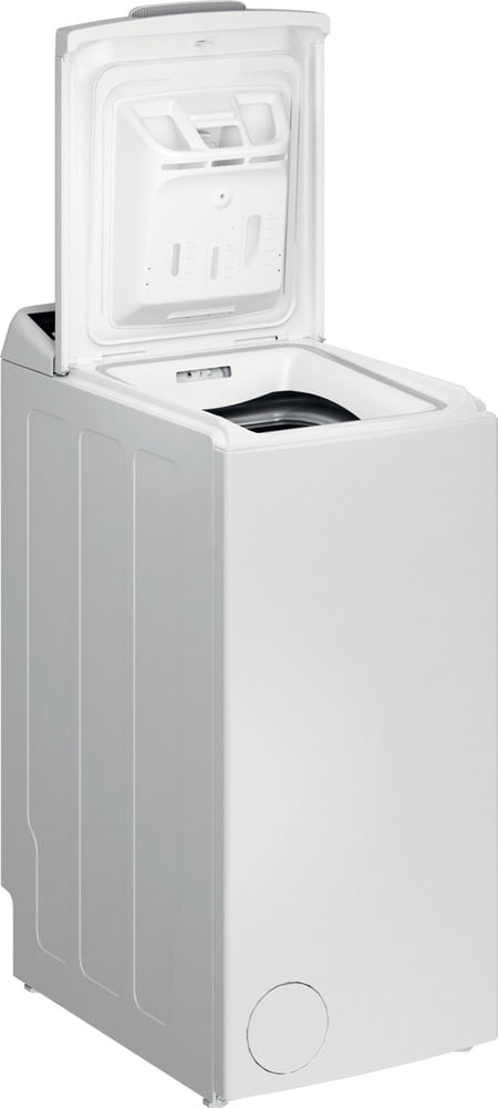 Indesit Pralka Wolnostojące BTW B7220P EU/N Biel Ładowana od góry E Perspective open