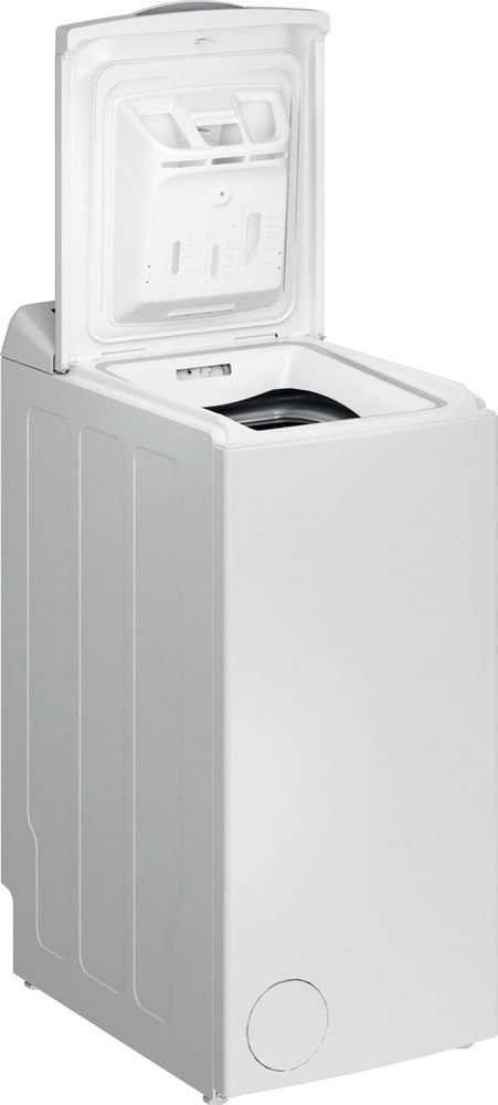 Indesit Pralka Wolnostojące BTW S72200 EU/N Biel Ładowana od góry E Perspective open