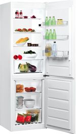 Indesit Lodówka z zamrażarką Wolnostojące LI7 SN2E W Biel Dwudrzwiow(y)a Perspective open