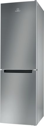 Indesit Lodówka z zamrażarką Wolnostojące LI8 S1E S Srebrny Dwudrzwiow(y)a Perspective