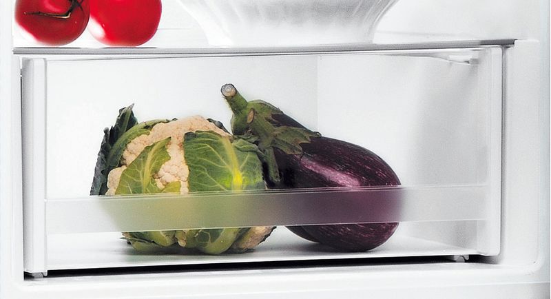 Indesit Lodówka z zamrażarką Wolnostojące LI8 S2E W Biały Dwudrzwiow(y)a Drawer