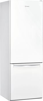 Indesit Lodówka z zamrażarką Wolnostojące LI6 S1E W Biały Dwudrzwiow(y)a Perspective