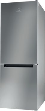 Indesit Lodówka z zamrażarką Wolnostojące LI6 S1E S Srebrny Dwudrzwiow(y)a Perspective