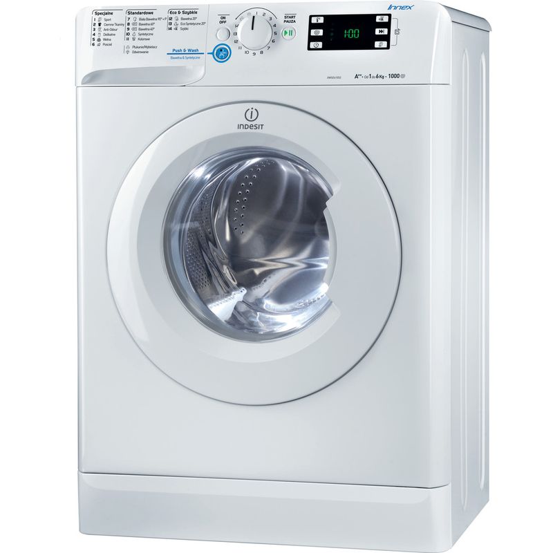 Indesit-Pralka-Wolnostojące-XWSE-61052-W-PL-Biel-Ładowany-od-frontu-A---Perspective