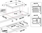 Indesit Płyta grzewcza AAR 160 C Czarny Radiant vitroceramic Technical drawing