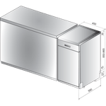 Indesit-Zmywarka-Wolnostojące-DSFO-3T224-Wolnostojące-A---Technical-drawing