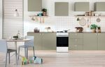 Indesit Kuchenka IS5G4KHW/E Biel Gazowy Lifestyle frontal
