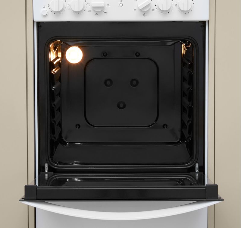 Indesit Kuchenka IS5G4KHW/E Biel Gazowy Cavity