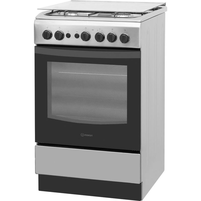 Indesit-Kuchenka-IS5G2PHX-E-Inox-Gazowy-Perspective