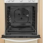 Indesit Kuchenka IS5G0KMW/E Biel Gazowy Cavity