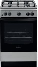 Indesit Kuchenka IS5G0KMX/E Inox Gazowy Frontal