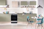 Indesit Kuchenka IS5G0KMX/E Inox Gazowy Lifestyle frontal