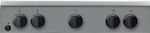 Indesit Kuchenka IS5G0KMX/E Inox Gazowy Control panel