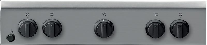 Indesit Kuchenka IS5G0KMX/E Inox Gazowy Control panel