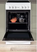 Indesit Kuchenka IS5V8GMW/E Biel Elektryczne Lifestyle frontal open
