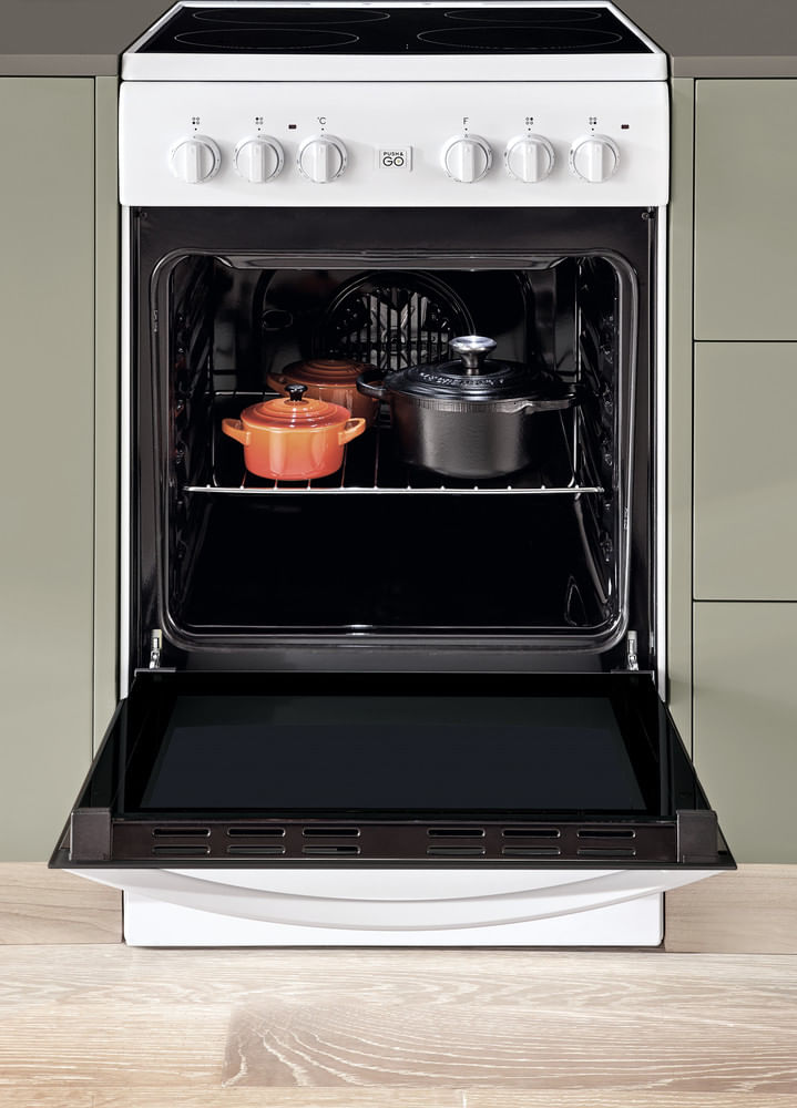 Indesit Kuchenka IS5V8GMW/E Biel Elektryczne Lifestyle frontal open