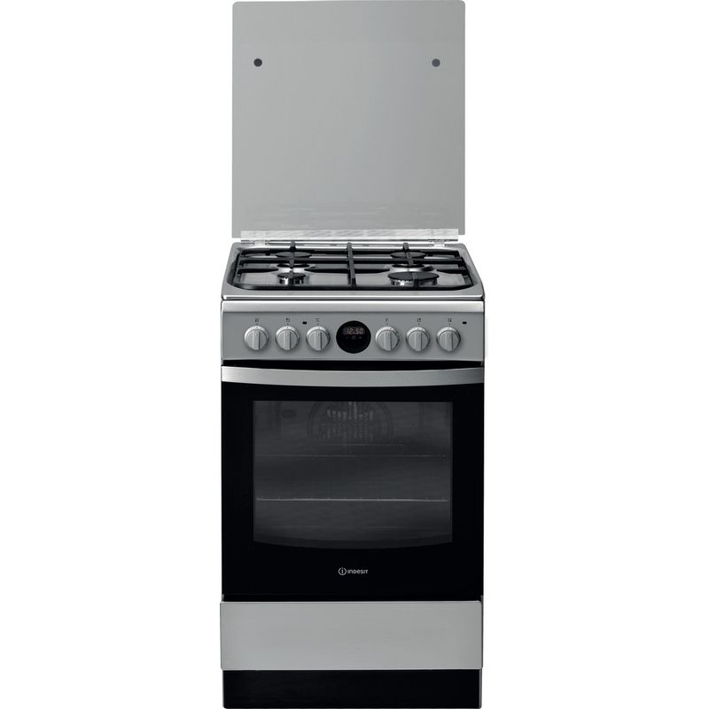 Indesit-Kuchenka-IS5G8CHX-BA-Inox-Gazowy-Frontal