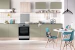 Indesit Kuchenka IS5G8CHX/PO/1 Inox Gazowy Lifestyle frontal