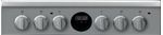 Indesit Kuchenka IS5G8CHX/PO/1 Inox Gazowy Control panel