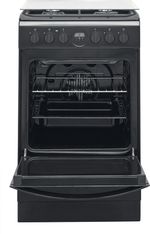 Indesit Kuchenka IS5G8CHB/PO Czarny Gazowy Frontal open