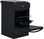 Indesit Kuchenka IS5G8CHB/PO Czarny Gazowy Perspective open