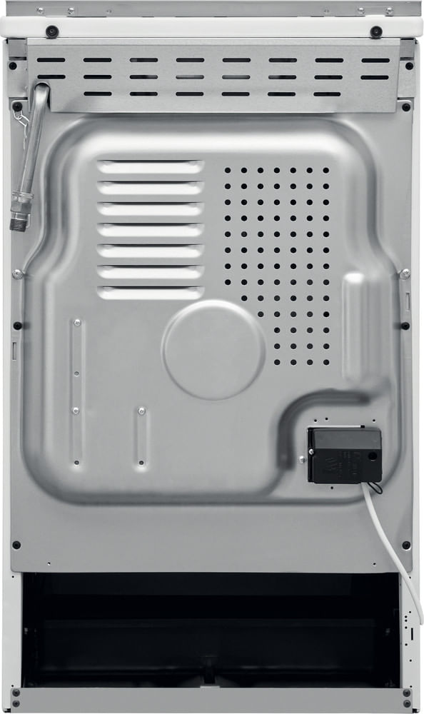 Indesit Kuchenka IS5G8CHW/E Biel Gazowy Back / Lateral