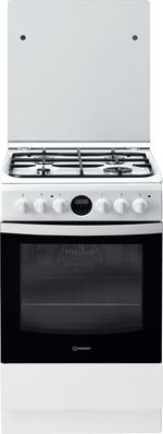 Indesit Kuchenka IS5G8CHW/PO Biel Gazowy Frontal