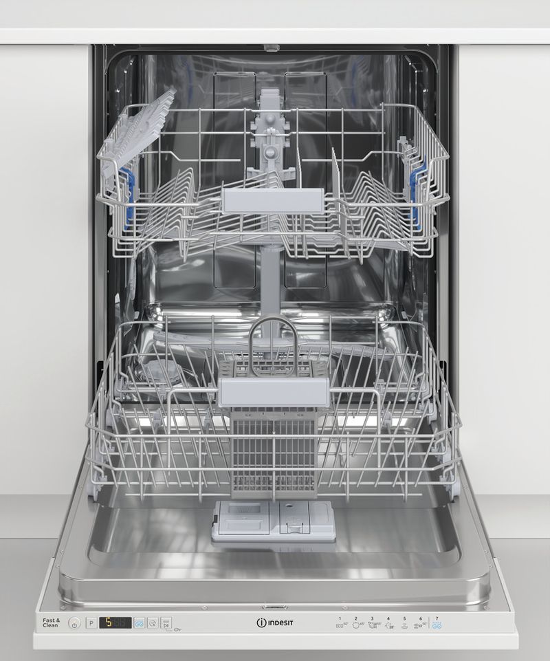 Indesit Zmywarka Do zabudowy DIC 3B+16 A Zintegrowane F Frontal open