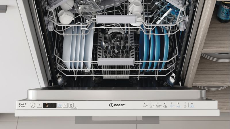 Indesit Zmywarka Do zabudowy DIC 3C24 A Zintegrowane E Lifestyle control panel