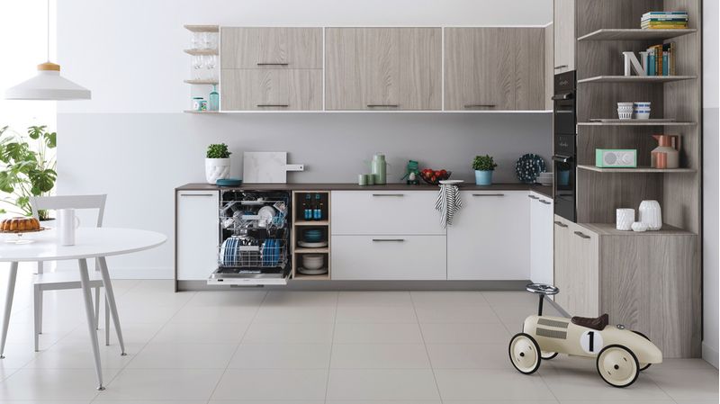Indesit Zmywarka Do zabudowy DIO 3C24 AC E Zintegrowane E Lifestyle frontal open