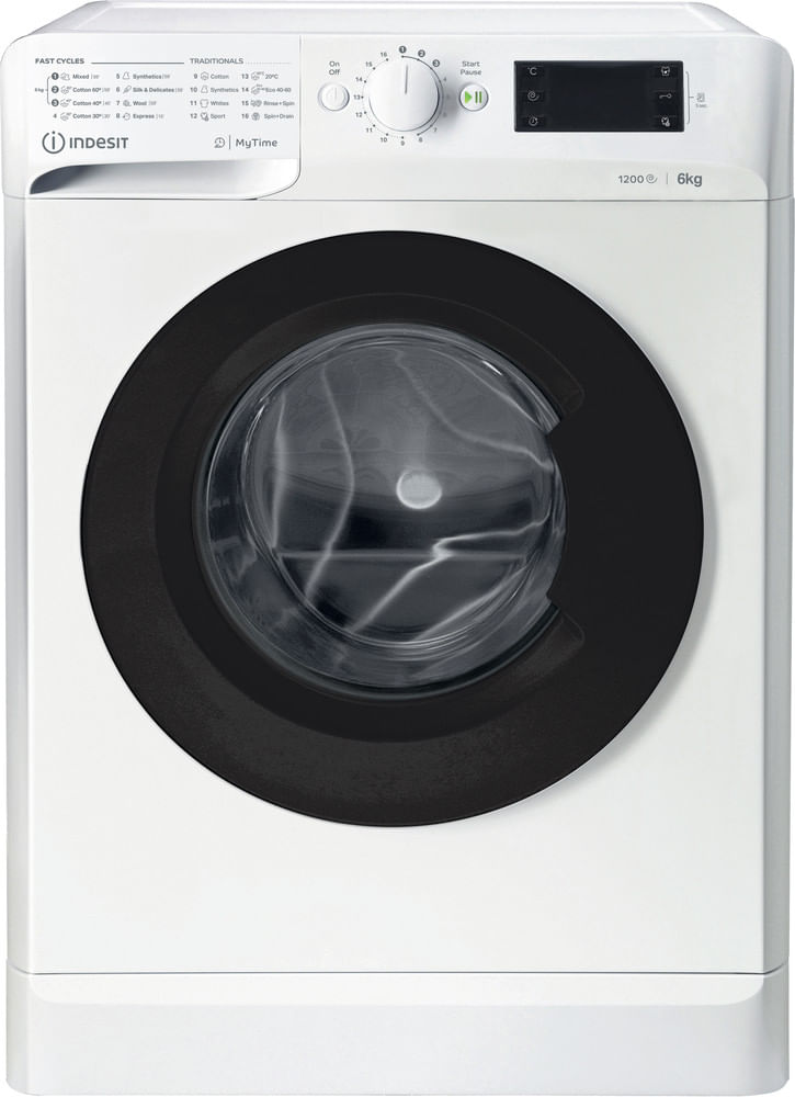 Indesit Pralka Wolnostojące MTWSE 61252 WK EE Biel Ładowany od frontu F Frontal