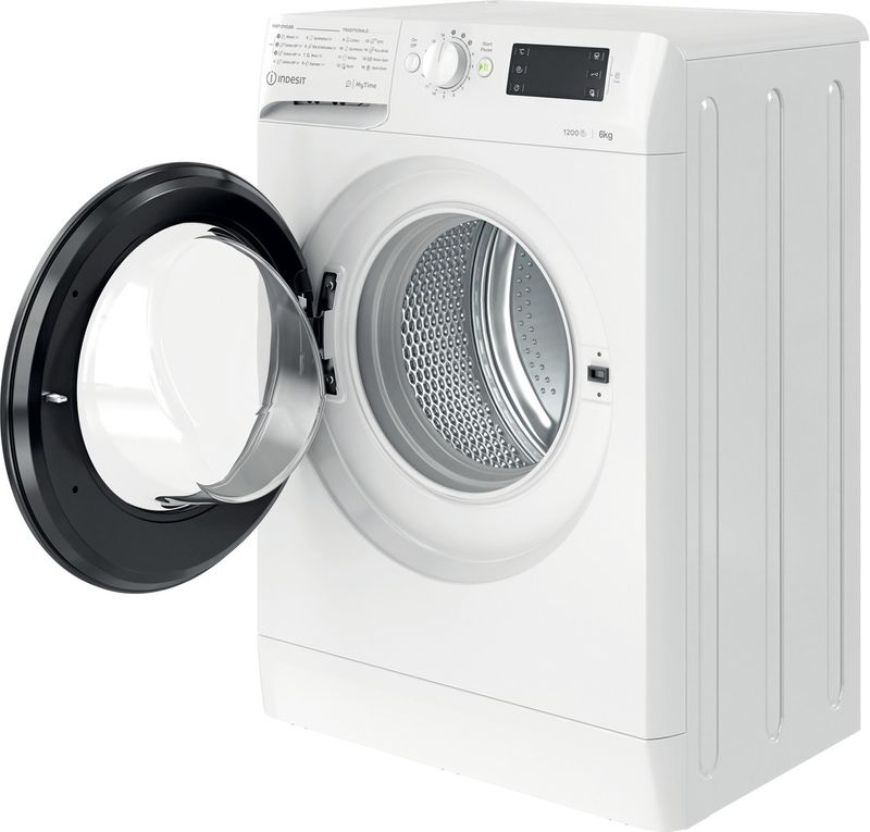 Indesit Pralka Wolnostojące MTWSE 61252 WK EE Biel Ładowany od frontu F Perspective open