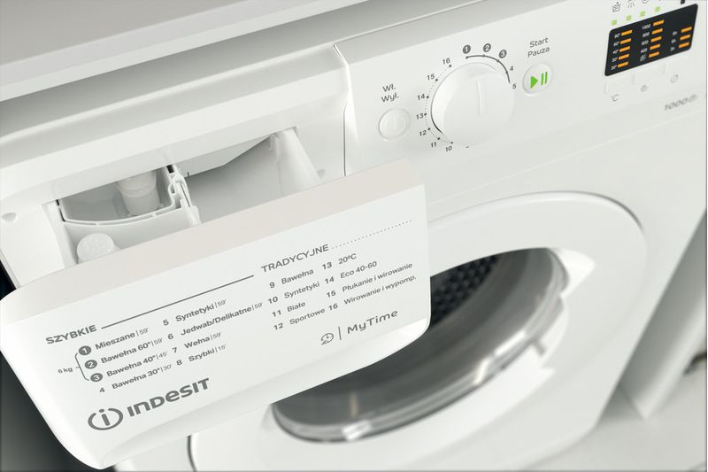 Indesit Pralka Wolnostojące MTWA 61051 W PL Biel Ładowany od frontu F Drawer