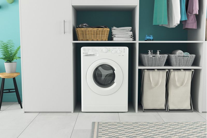 Indesit Pralka Wolnostojące MTWSC 510511 W PL Biel Ładowany od frontu F Lifestyle frontal