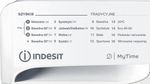 Indesit Pralka Wolnostojące MTWSC 510511 W PL Biel Ładowany od frontu F Program