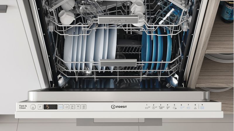 Indesit Zmywarka Do zabudowy DIO 3T131 A FE Zintegrowane D Lifestyle control panel