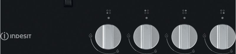 Indesit Płyta grzewcza ING 61T/BK Czarny Gazowy Control panel