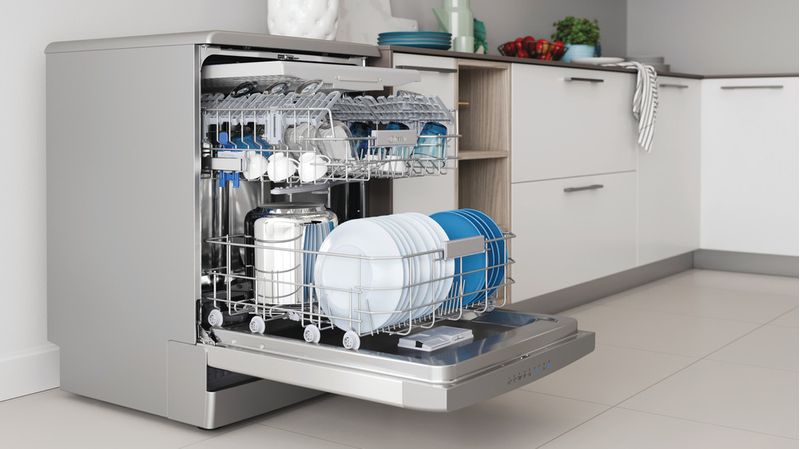 Indesit Zmywarka Wolnostojące DFO 3T133 A F X Wolnostojące D Lifestyle perspective open