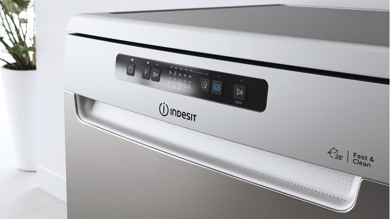 Indesit Zmywarka Wolnostojące DFC 2B+19 AC X Wolnostojące F Lifestyle control panel