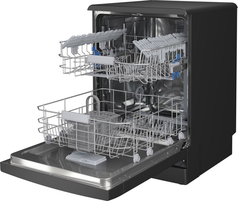 Indesit Zmywarka Wolnostojące DFC 2C24 B Wolnostojące E Perspective open