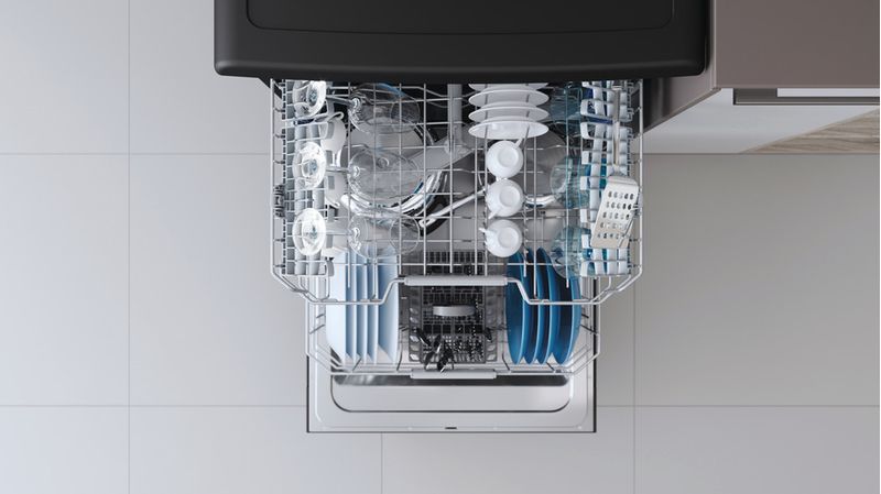 Indesit Zmywarka Wolnostojące DFC 2C24 B Wolnostojące E Rack