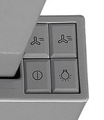Indesit Okap Do zabudowy H 461 X H2G Inox Do zabudowy Mechaniczny Control panel